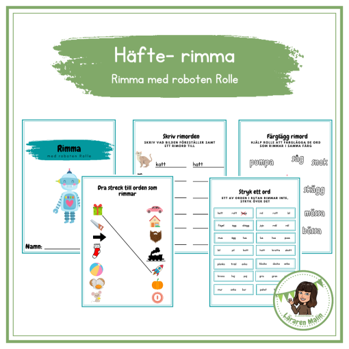 Häfte- träna på rimord