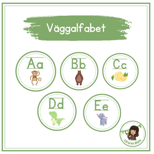 Runt väggalfabet