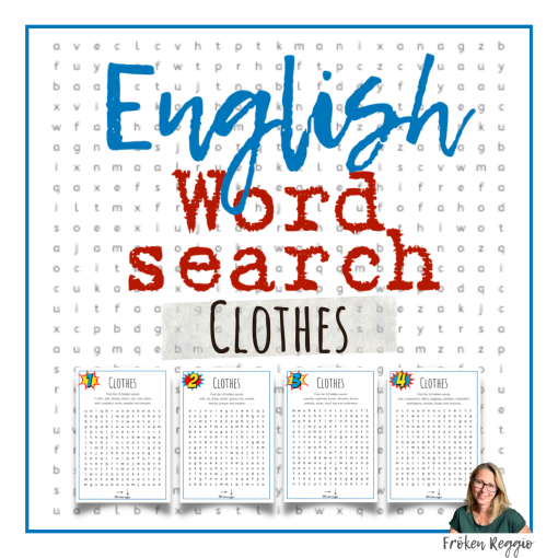 Word Search - Clothes