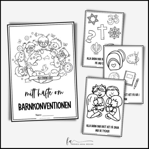 Barnkonventionen: Posters / Arbetshäfte i tre nivåer