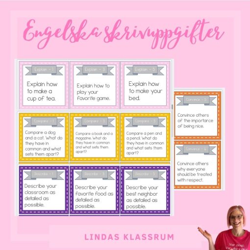 Engelska tal och skrivuppgifter
