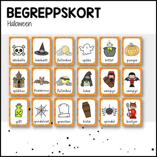 Begreppskort: halloween
