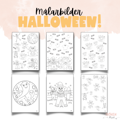 Målarbilder - Halloween