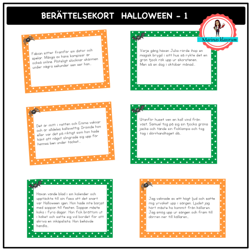 Berättelsekort - Halloween 1