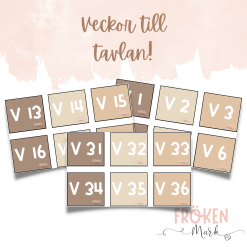 Veckor till tavlan (Jordiga toner)