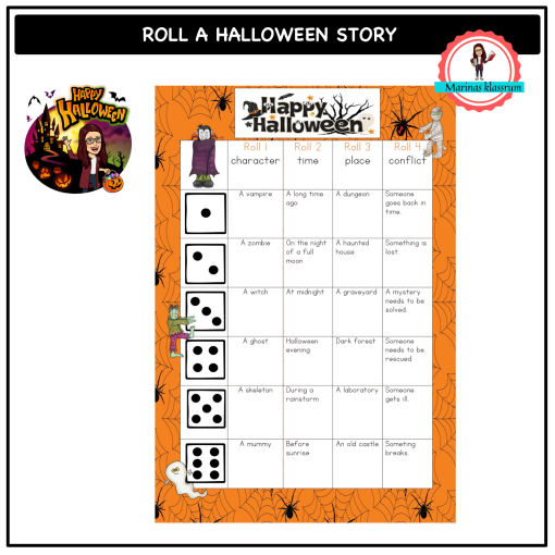 Roll a story - Halloween