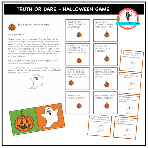 Truth or Dare - Halloween game