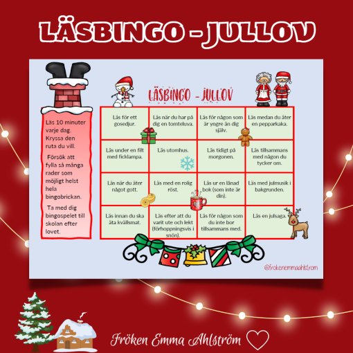 LÄSBINGO - JULLOV