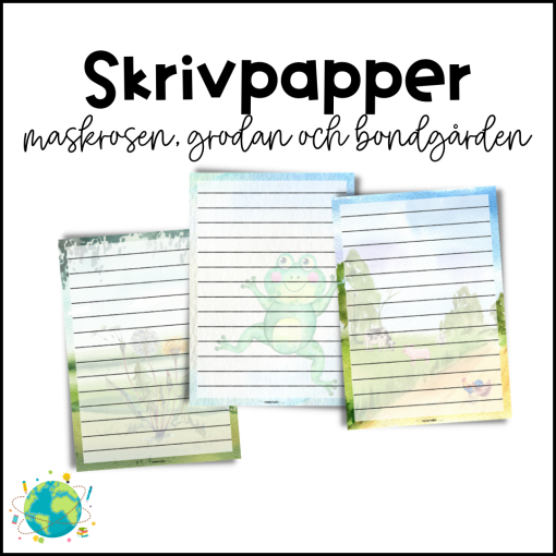 Skrivpapper - Watercolor