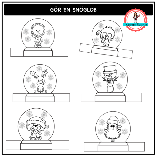 Gör en snöglob - pyssel