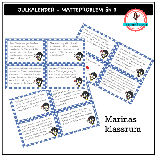 Julkalender - matteproblem åk 3