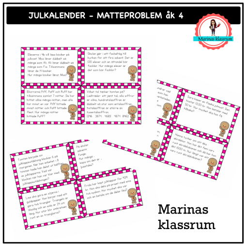 Julkalender - matteproblem åk 4