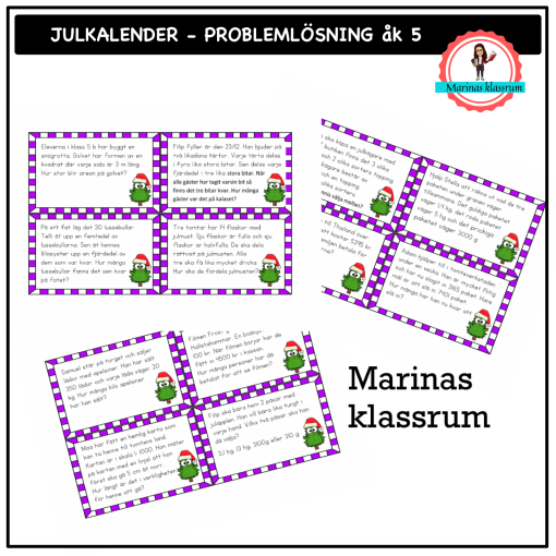 Julkalender - matteproblem åk 5
