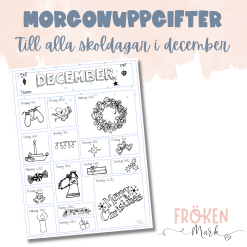 Morgonuppgifter - December
