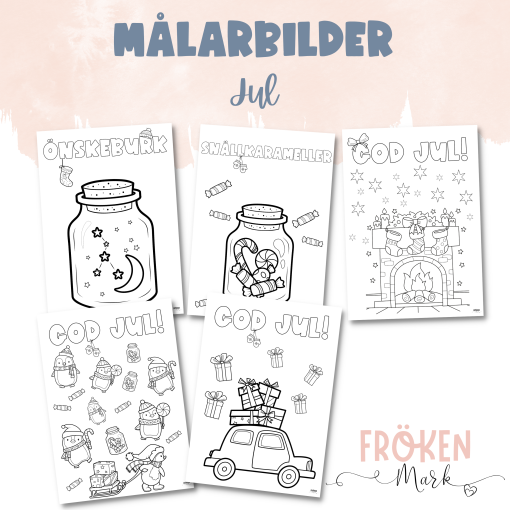 Målarbilder - Jul