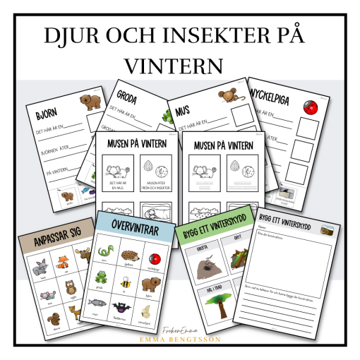 Djur och insekter på vintern