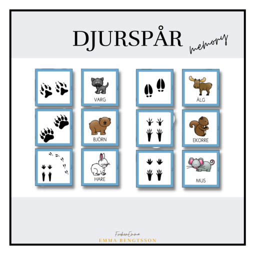 Djurspår memory
