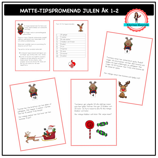 Matte-tipspromenad JULEN åk 1-2