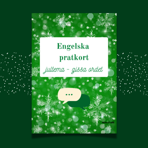 Engelska pratkort jultema - gissa ordet