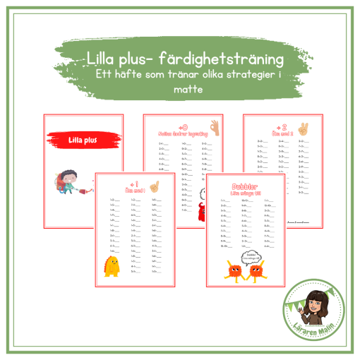 Matte-häfte "Lilla plus"- färdighetsträning
