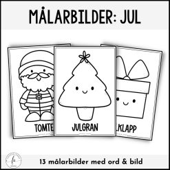 Målarbilder jul