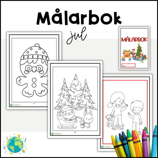Målarbok - Julen