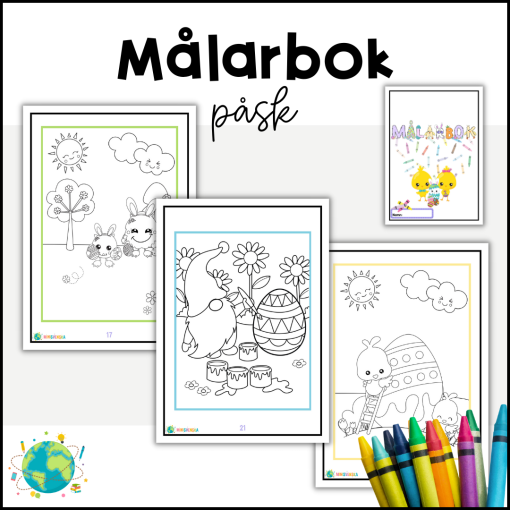 Målarbok - Påsk