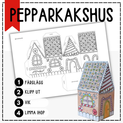 Pepparkakshus - julpyssel