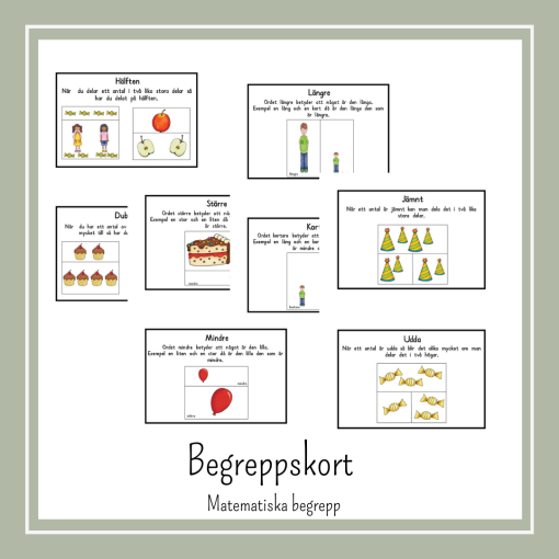 Begreppskort matematik