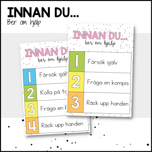 COLOR: innan du ber om hjälp
