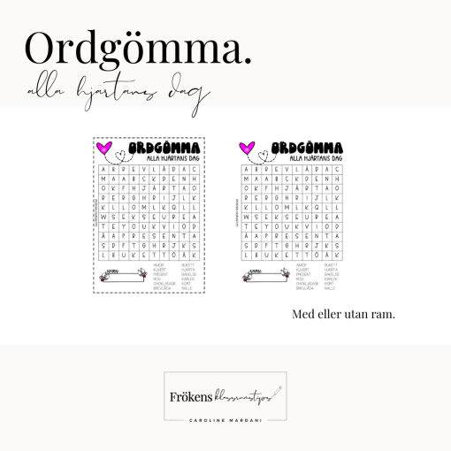 Ordgömma - kärlek