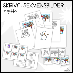 Sekvensbilder: Snögubbe