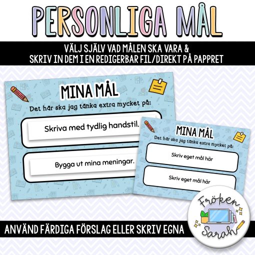 "Mina mål"