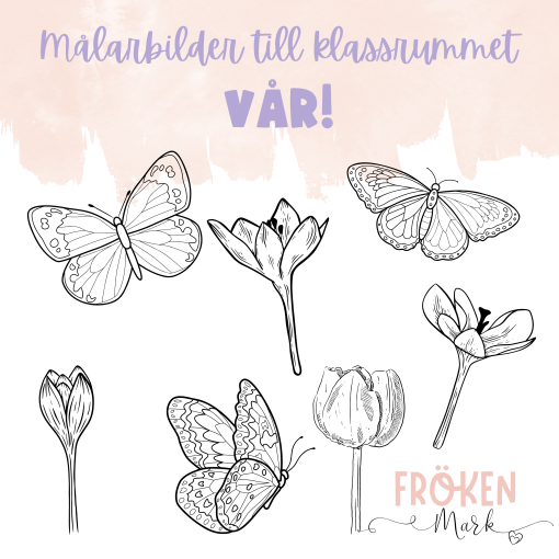 Målarbilder till klassrummet - Vår