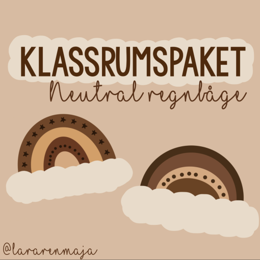 Klassrumspaket - neutral regnbåge