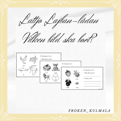 Lattjo Lajban lådan - Vilken bild ska bort?