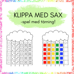 Klippa med sax - spel med tärning!