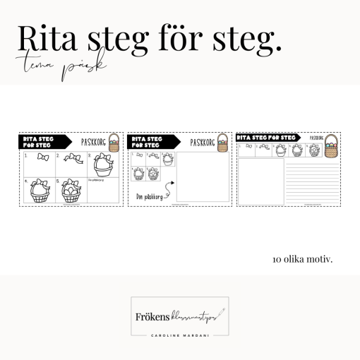 Rita steg för steg - tema påsk
