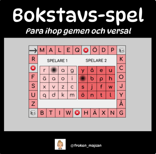 Spel - gemen och versal
