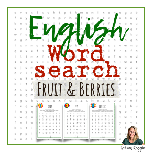 Word Search - Fruit & Berries