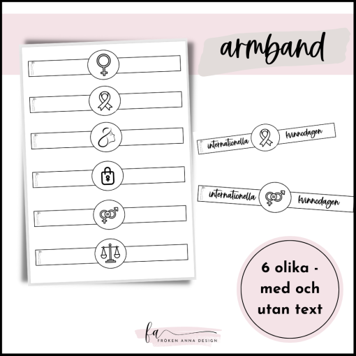 Internationella kvinnodagen: armband