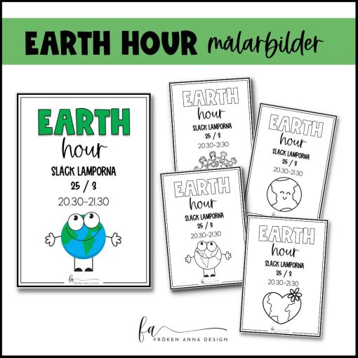Earth Hour: Målarbilder