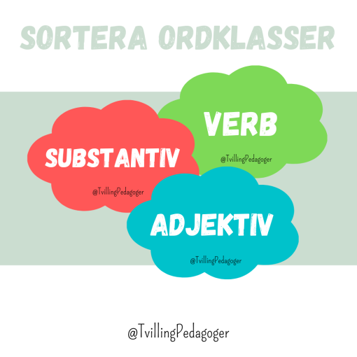 Ordklasser - sortera