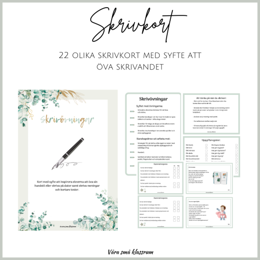 Skrivkort - skrivövningar