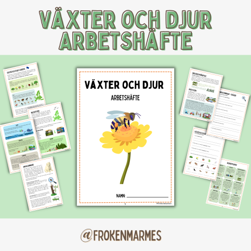Växter och djur - Arbetshäfte