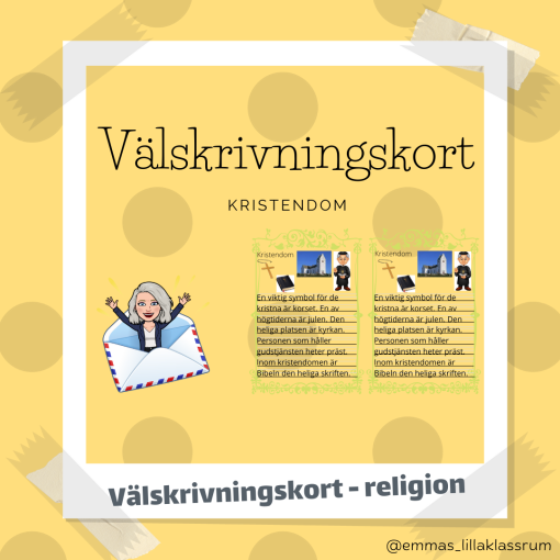 Välskrivningskort - de Abrahamitiska religionerna