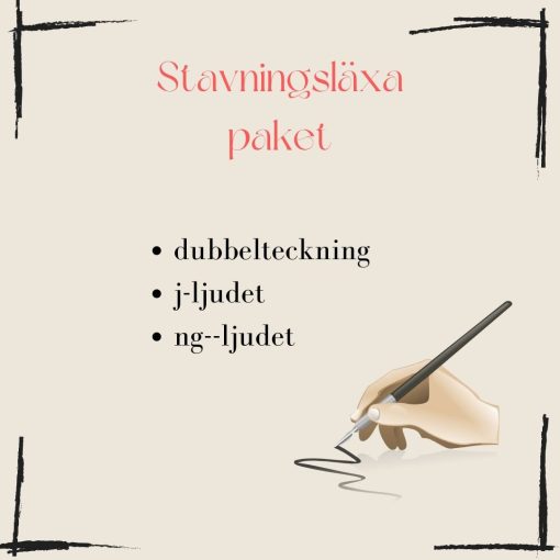 Stavningsläxa paket