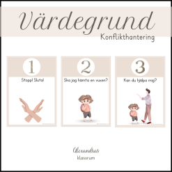 Vårdegrund - konflikthantering, tre-stegsregel