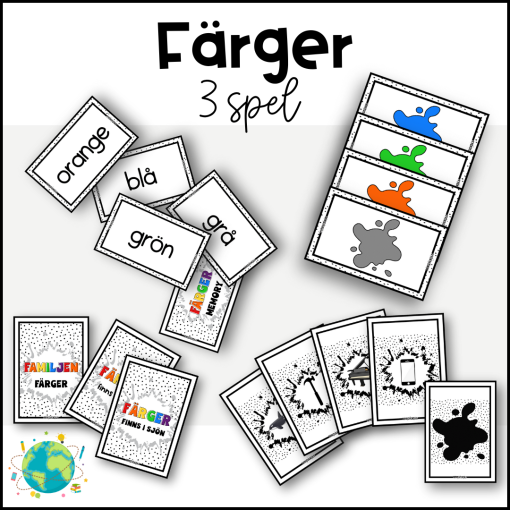 Färger - 3 spel