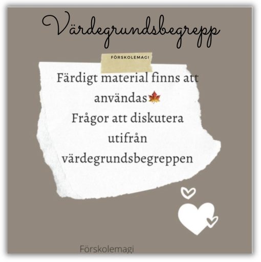 Värdegrundsbegrepp